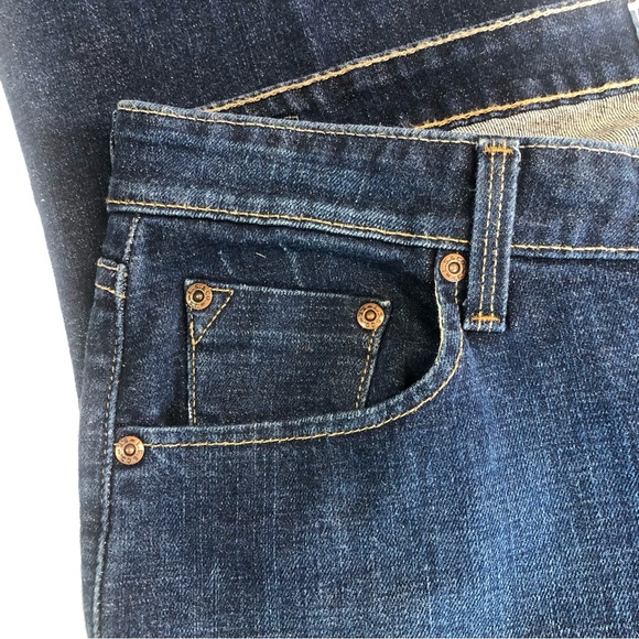 Levi Signature Low Rise Boot Cut Women’s Jeans Dark Wash Authentic Levi Sz14S - Picture 4 of 10